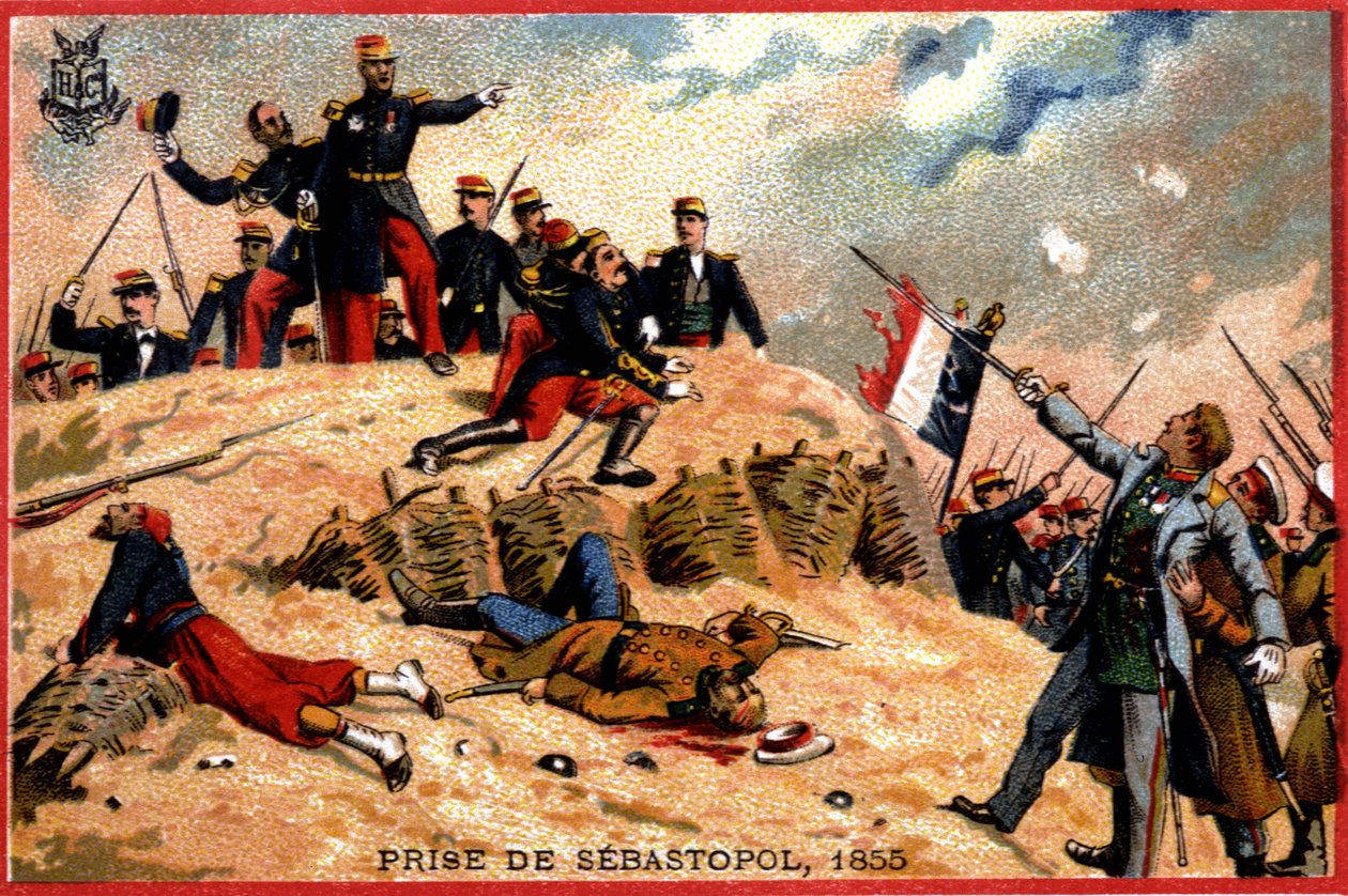 General Pelissier bei der Eroberung von Sewastopol von French School