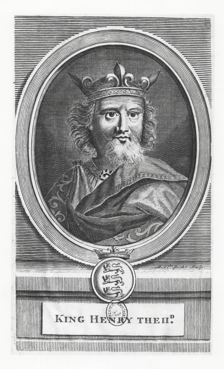 Heinrich II., König von England (Stich) von French School