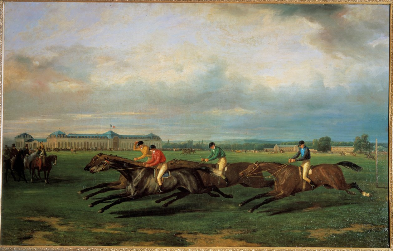 Pferderennen in Chantilly von French School