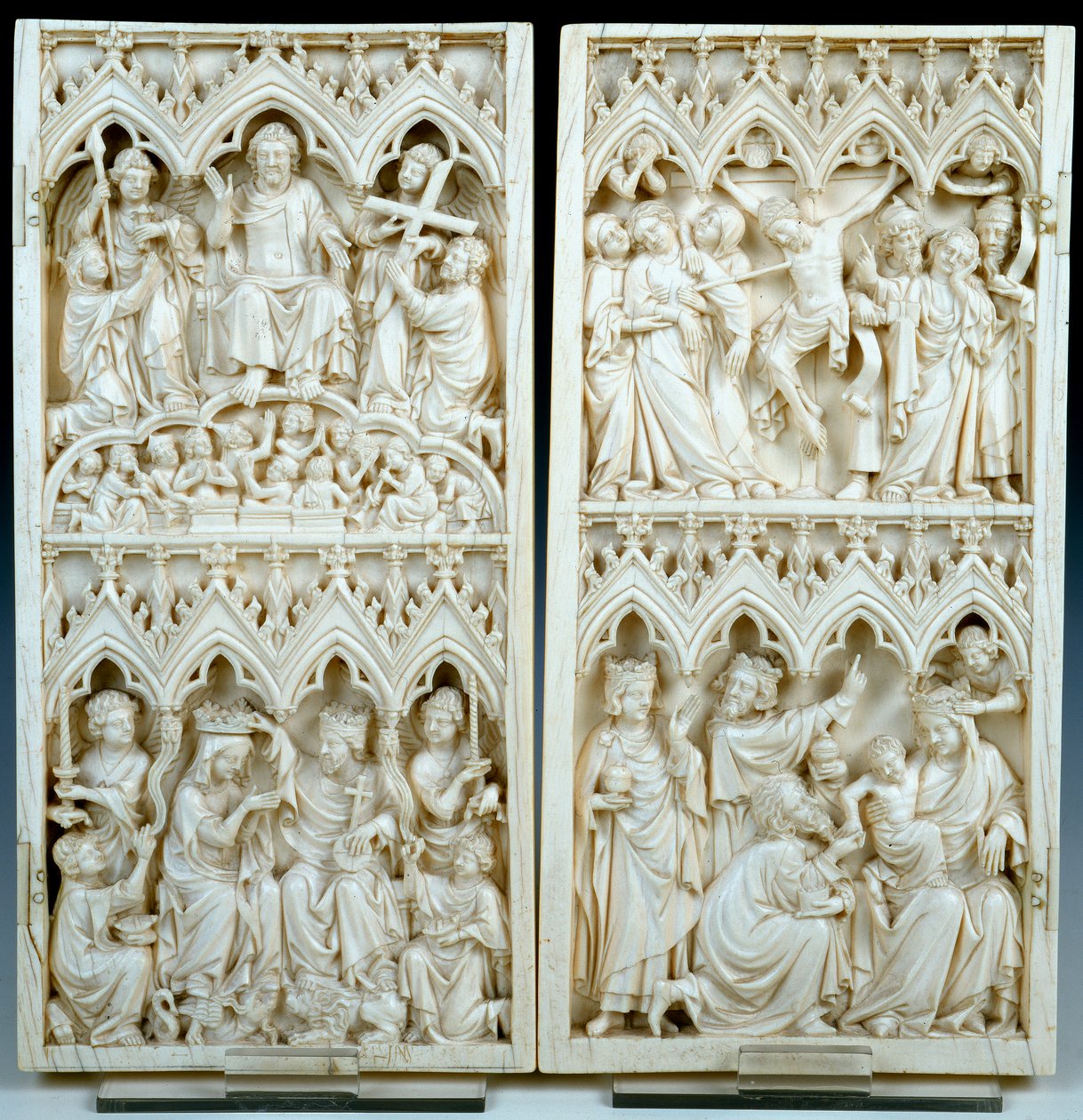 Elfenbein-Diptychon von French School