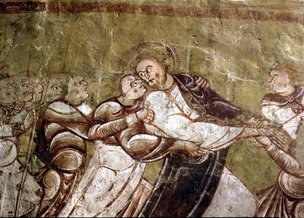 Judas küsst Christus (Detail) von French School