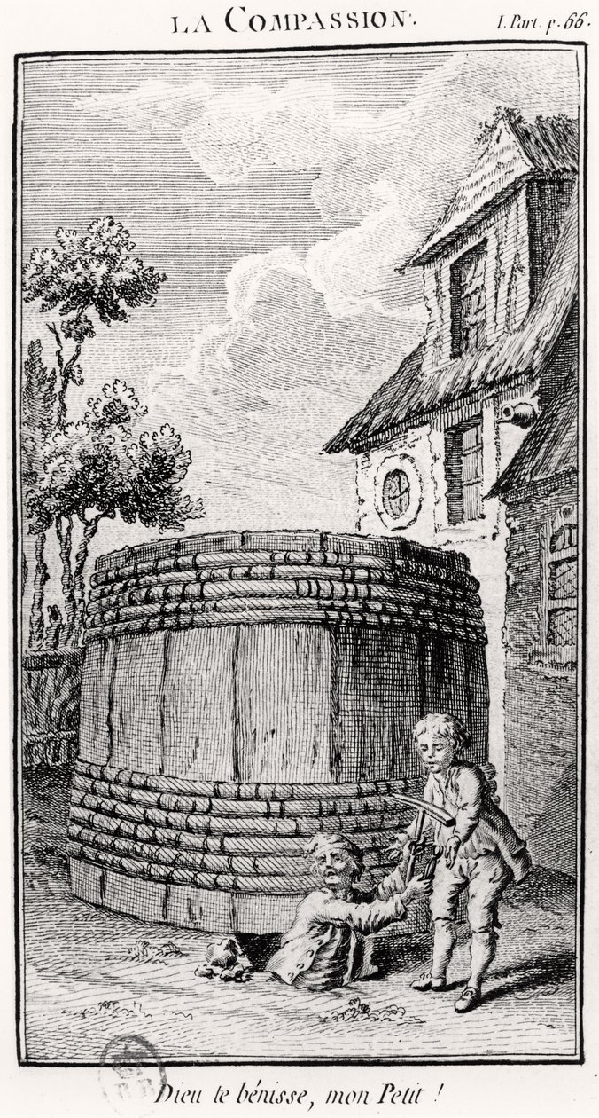 Das Mitgefühl (Stich) von French School