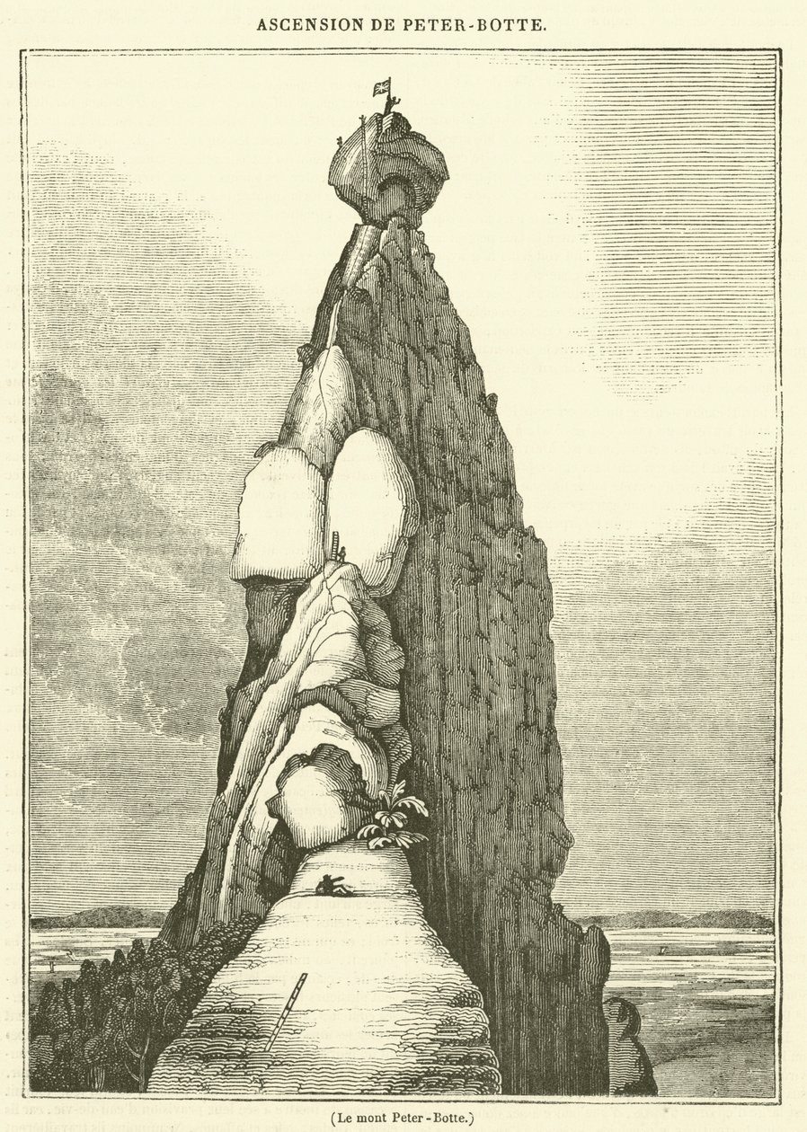 Der Berg Peter-Botte (Gravur) von French School