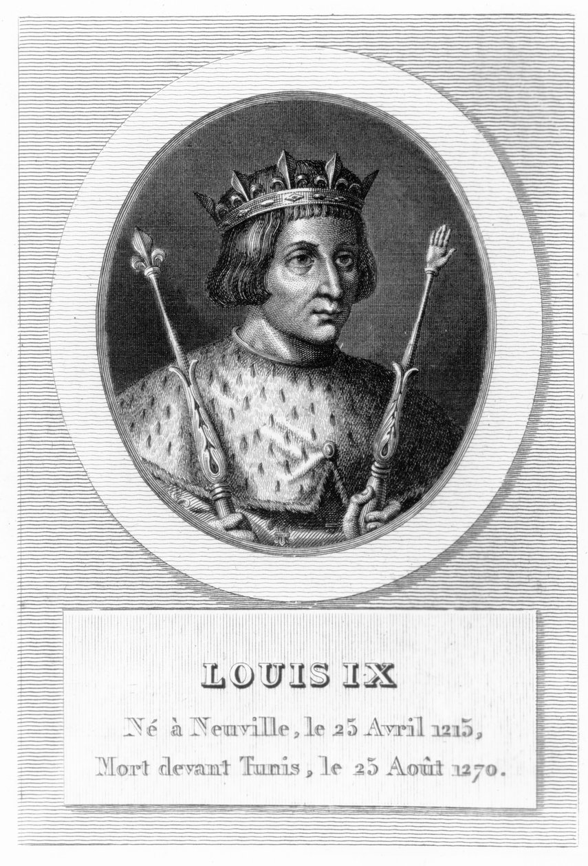 Ludwig IX. (Saint-Louis) (Stich) von French School