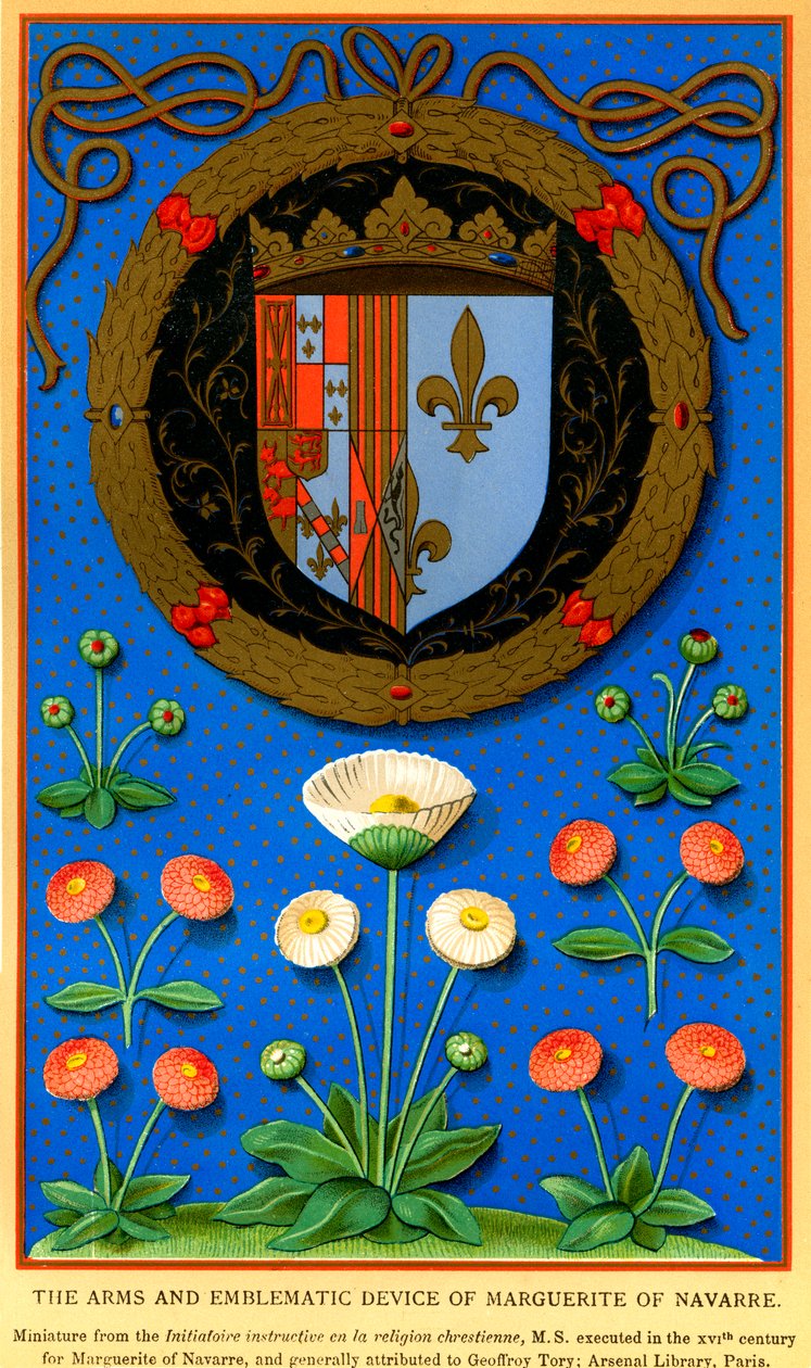Marguerite de Navarres emblematisches Gerät von French School
