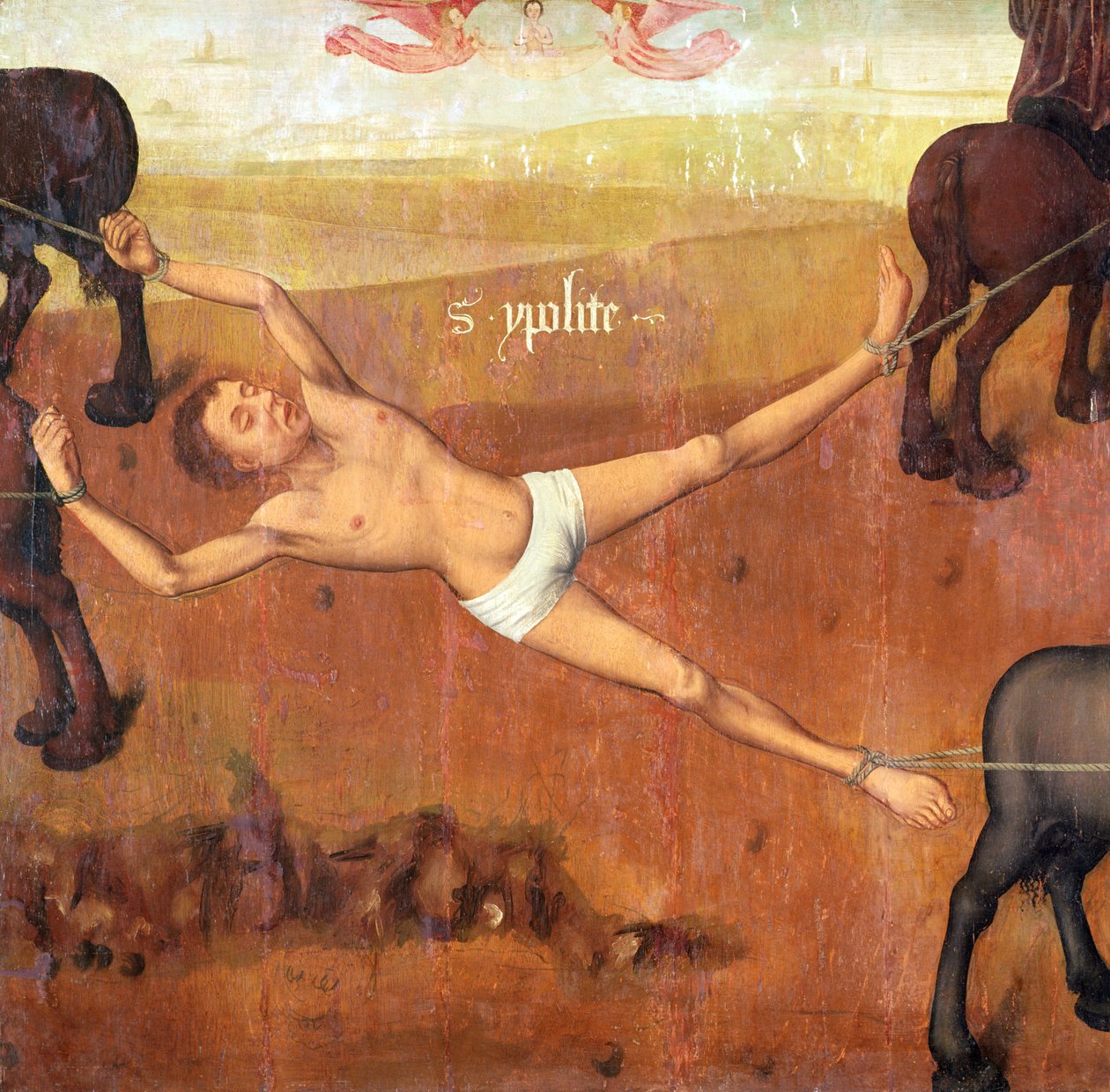 Martyrium des Hl. Hippolytus von French School