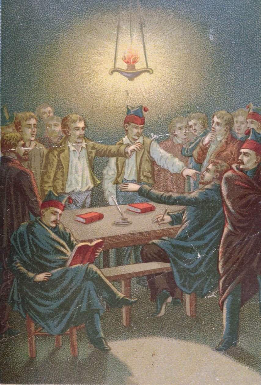 Treffen der Carbonari, ca. 1815-30 von French School