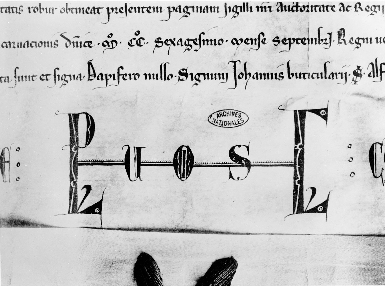 Monogramm von Ludwig IX. von French School