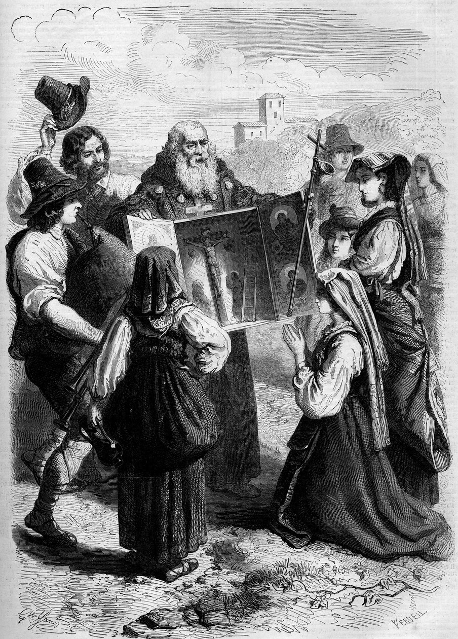 Monstranz von Reliquien in San Gennaro; Italien von French School