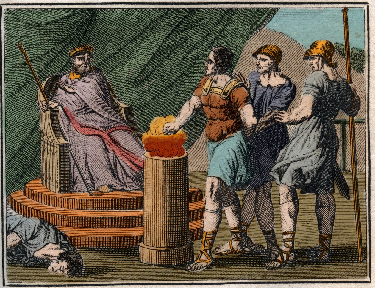 Mucius Scaevola vor Porsenna von French School