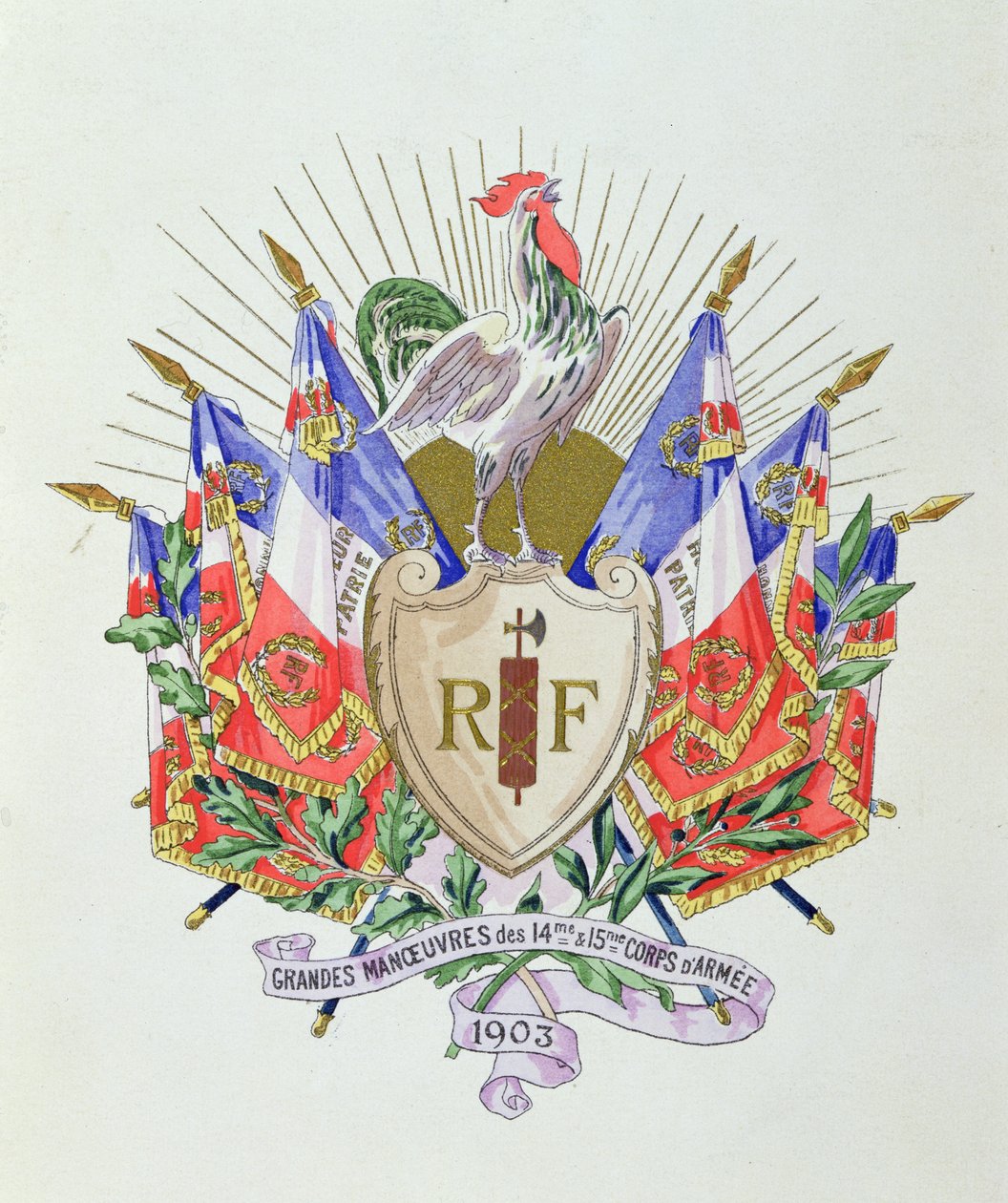 Nationales Symbol der Französischen Republik, 1903 von French School