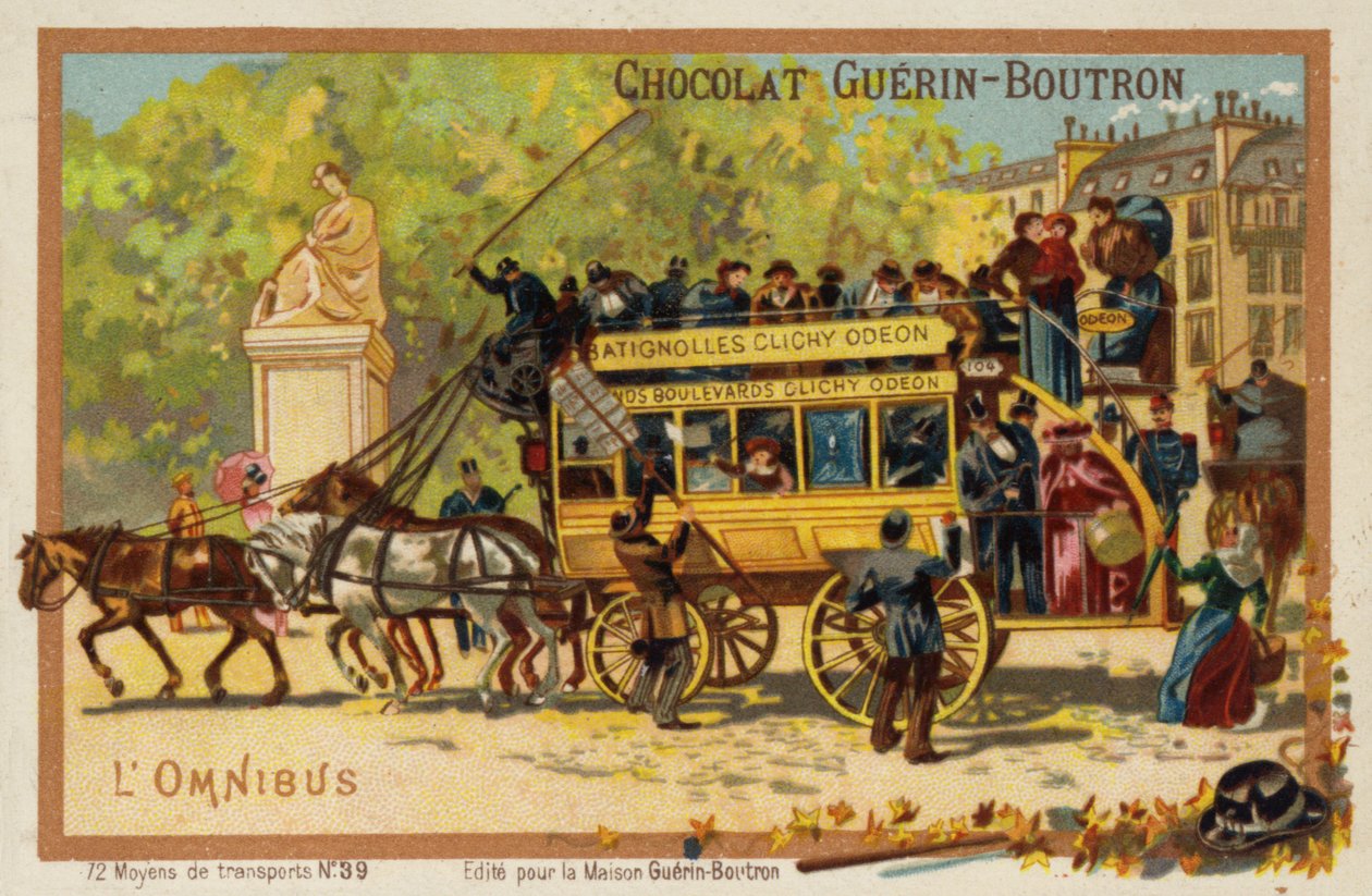 Omnibus (Chromolithografie) von French School