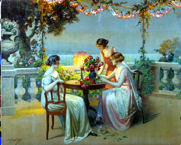 An der Französischen Riviera, ca. 1910 von French School