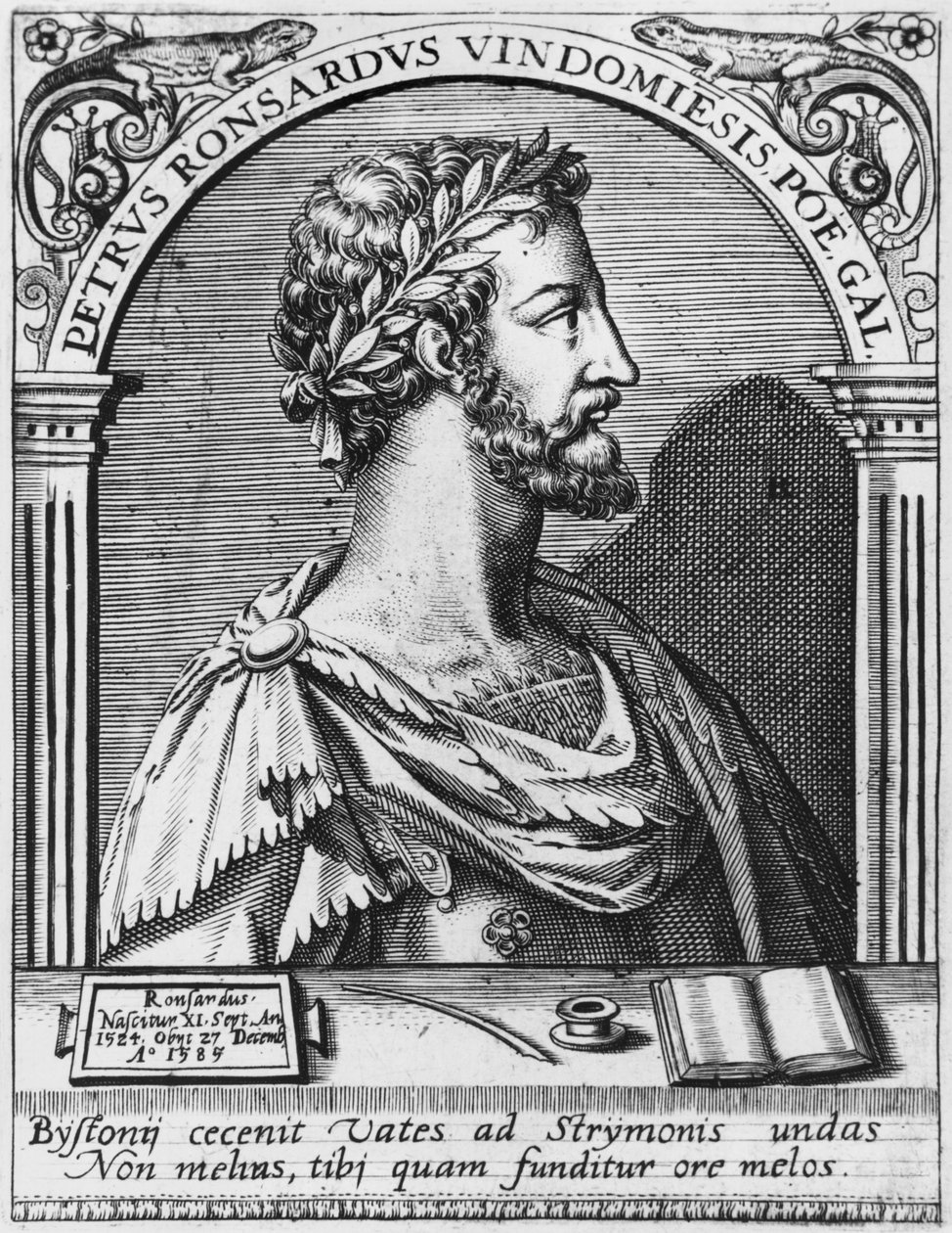 Pierre de Ronsard (1524-85) von French School