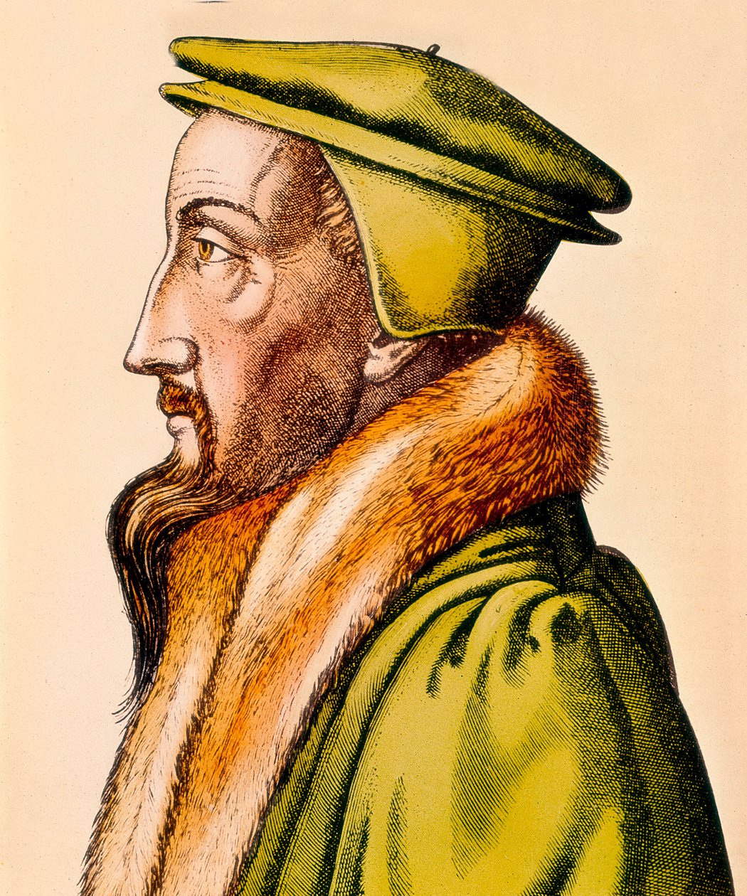 Porträt von Jean Calvin von French School