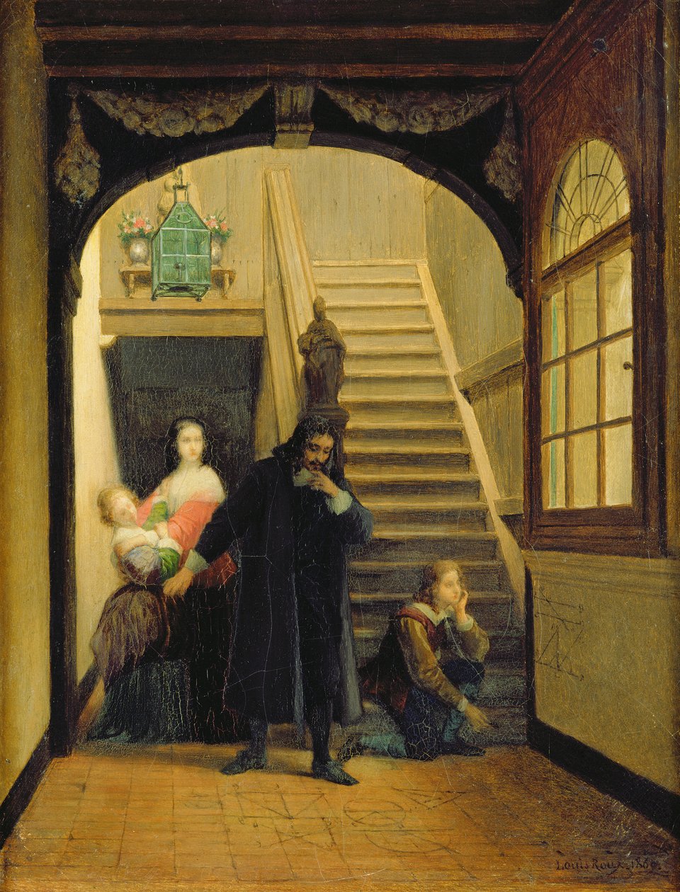 Porträt von Blaise Pascal (1623-62) von French School