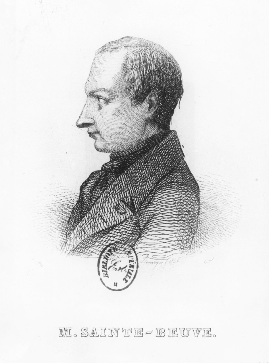 Porträt von Charles Augustin Saint-Beuve von French School