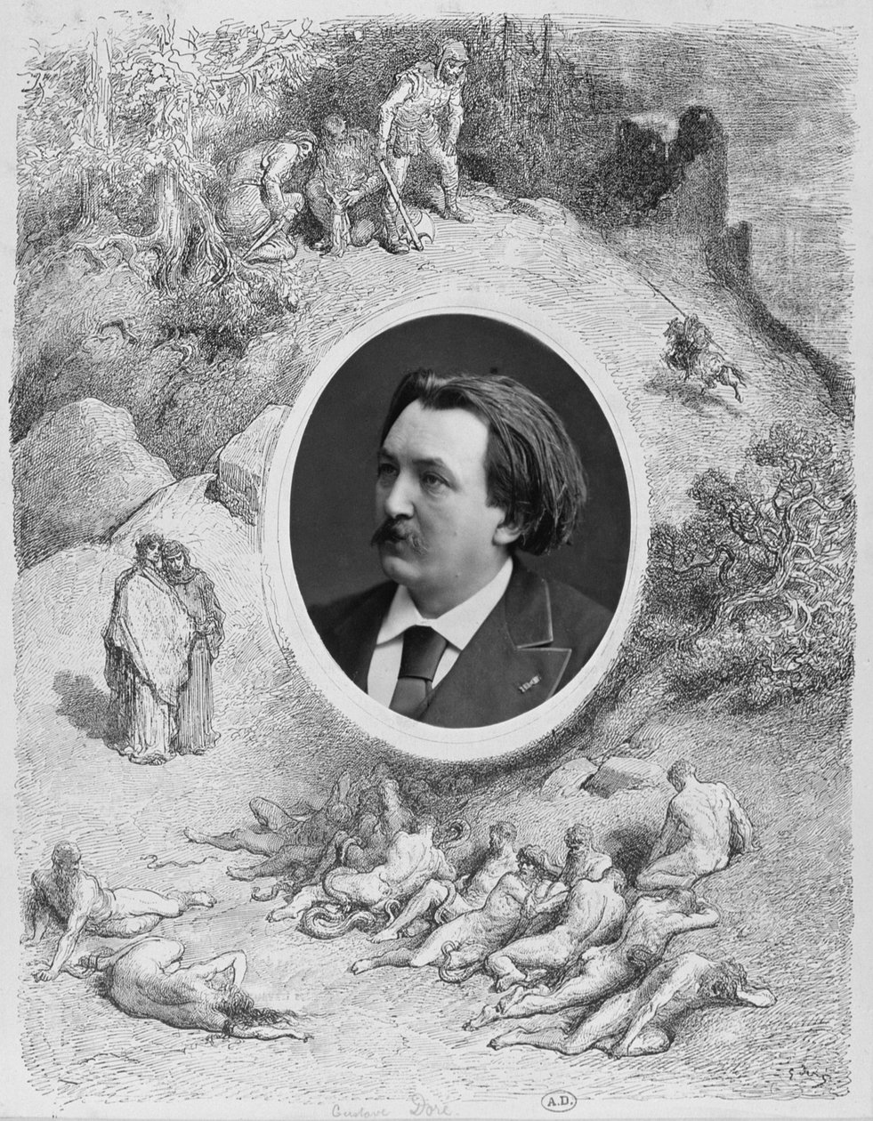 Porträt von Gustave Doré (1832-83) von French School