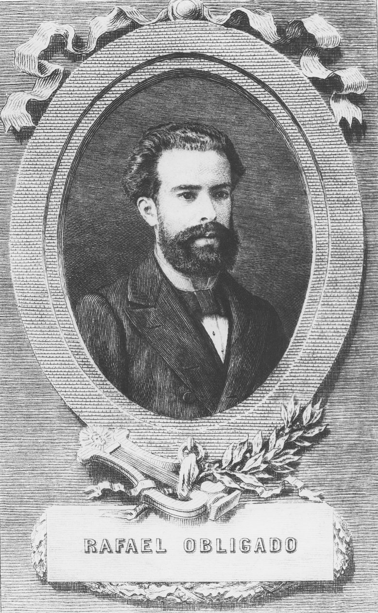 Rafael Obligado (Gravur) von French School