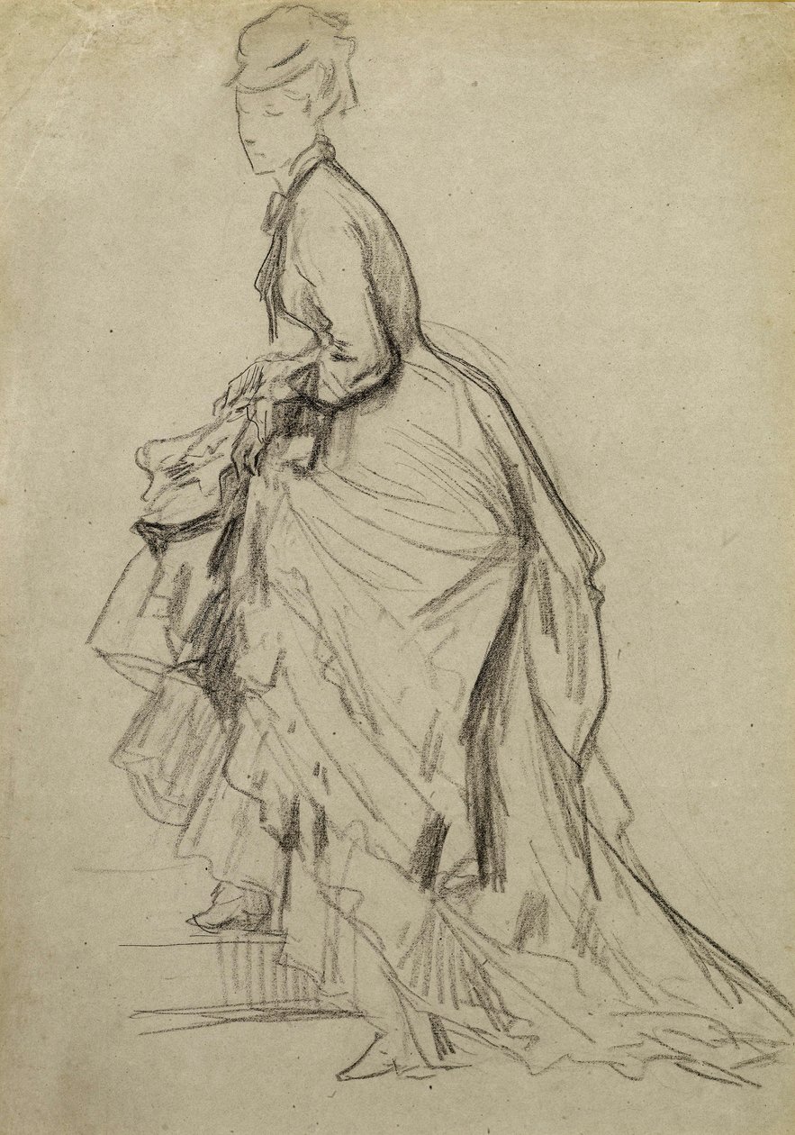 Ein Knöchel zeigen, ca. 1880 von French School
