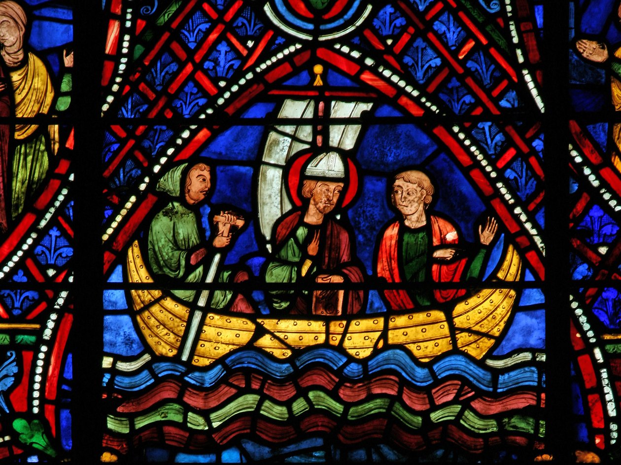 St. Apollinaire: in einem Boot von French School