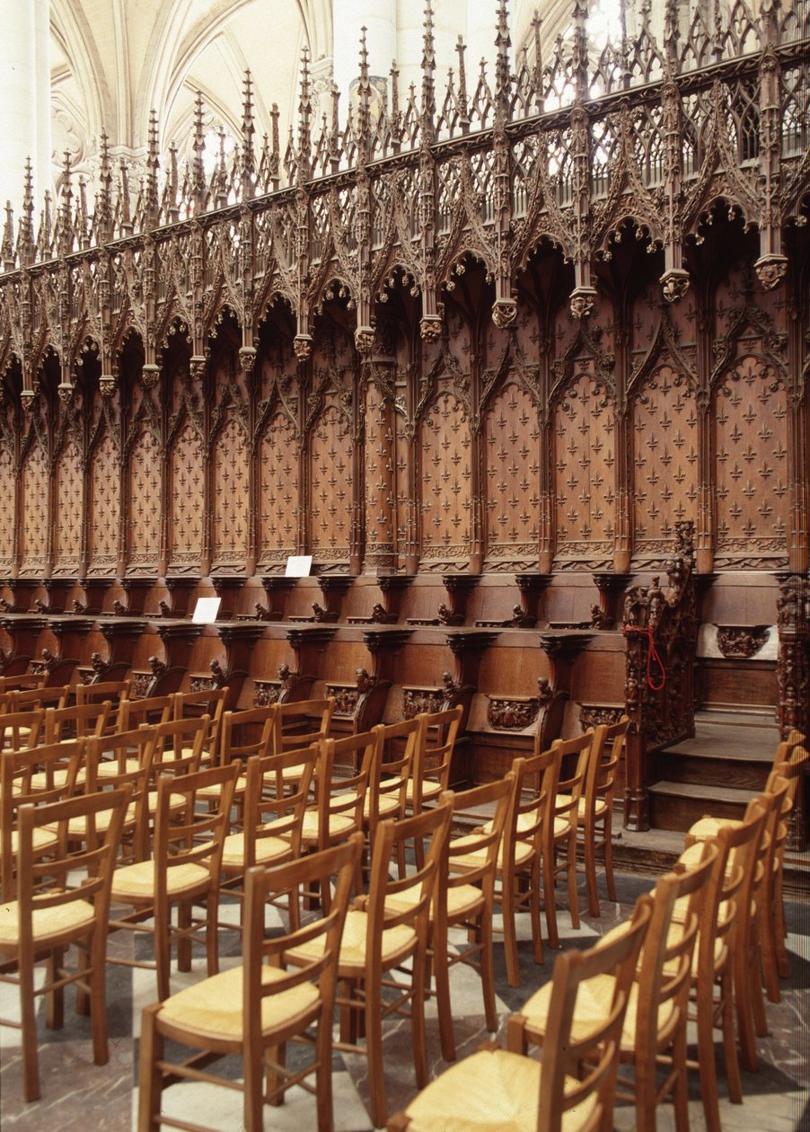 Chorgestühl der Kathedrale von Amiens (80). von French School