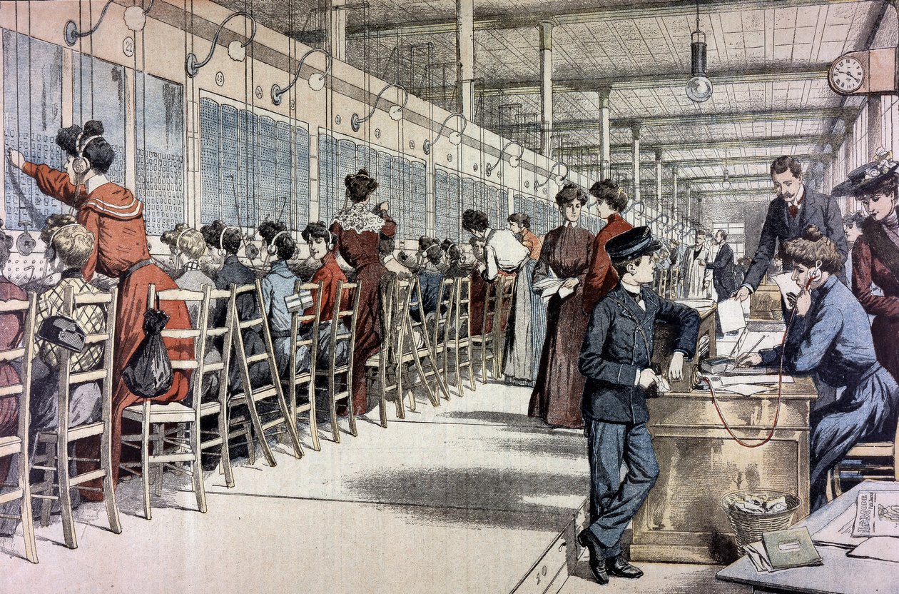 Telefonzentrale, Paris von French School