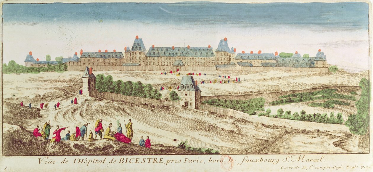 Das Bicetre-Asyl in Paris, 1710 von French School
