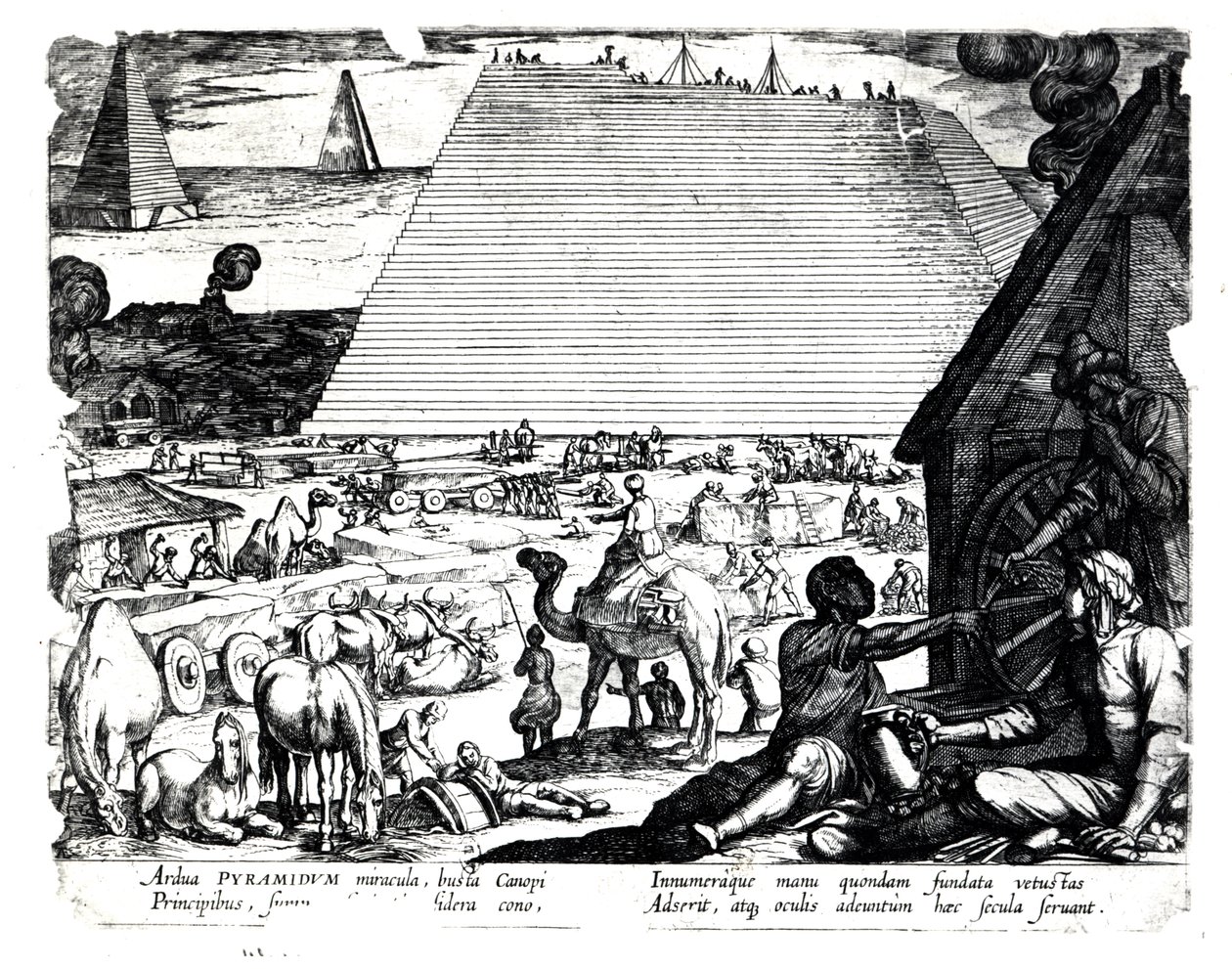 Der Bau der Pyramiden von French School