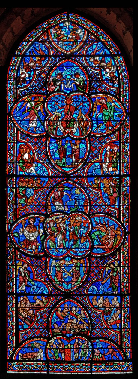 Das Jüngste Gericht Fenster von French School