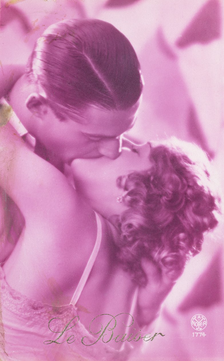 Der rosa Kuss, ca. 1930 von French School