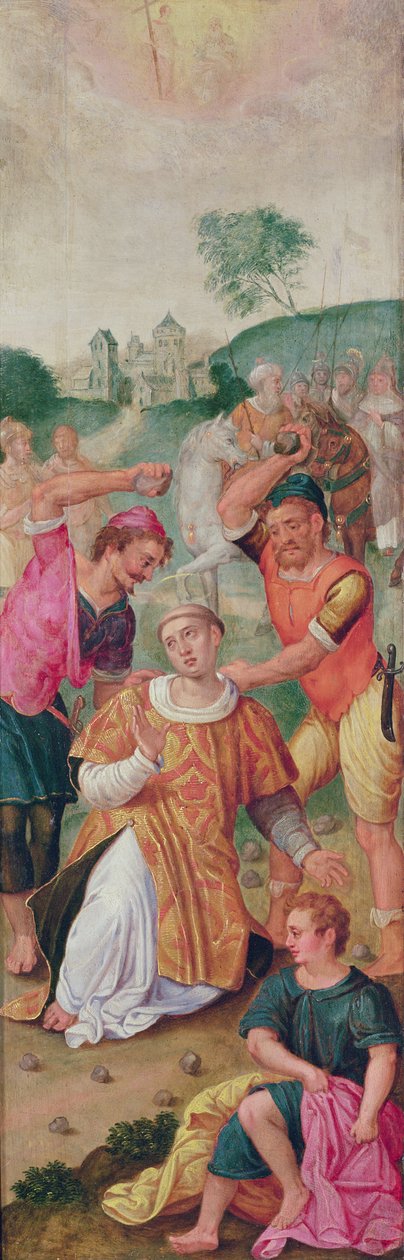Die Steinigung des Heiligen Stephanus von French School