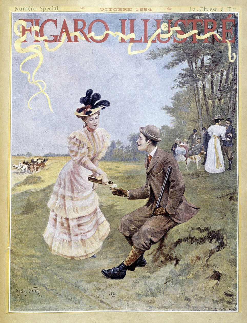 Die Jagd - in „Figaro illustriert“ von French School