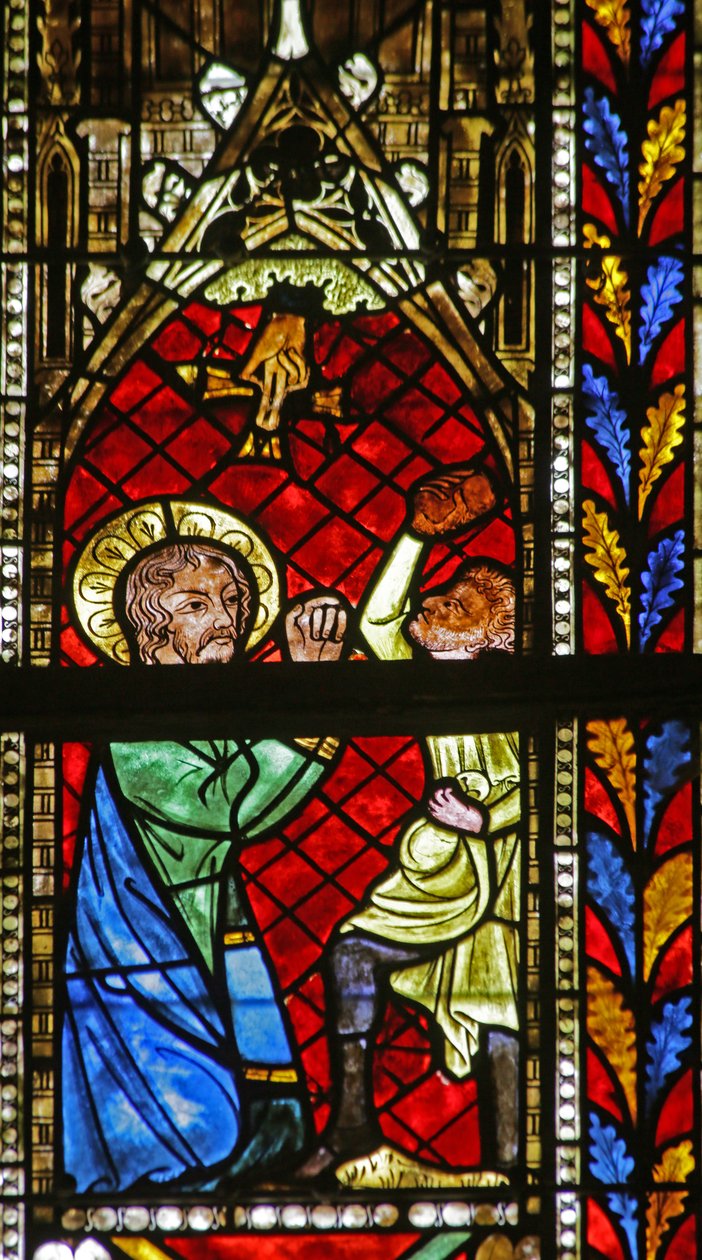 Die Steinigung des heiligen Stephanus von French School