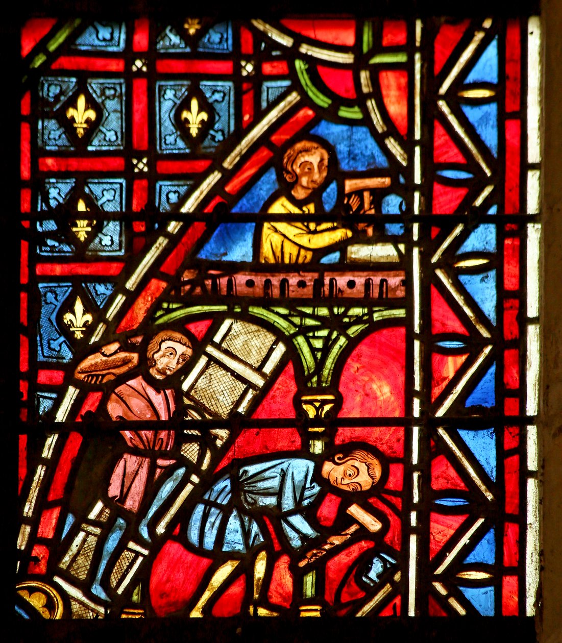 Theophilus baut eine Kirche von French School