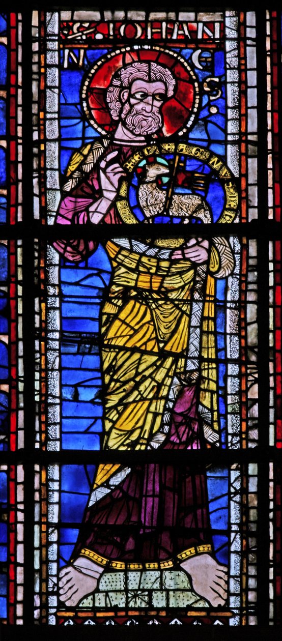Fenster w101 mit St. Johannes dem Täufer von French School