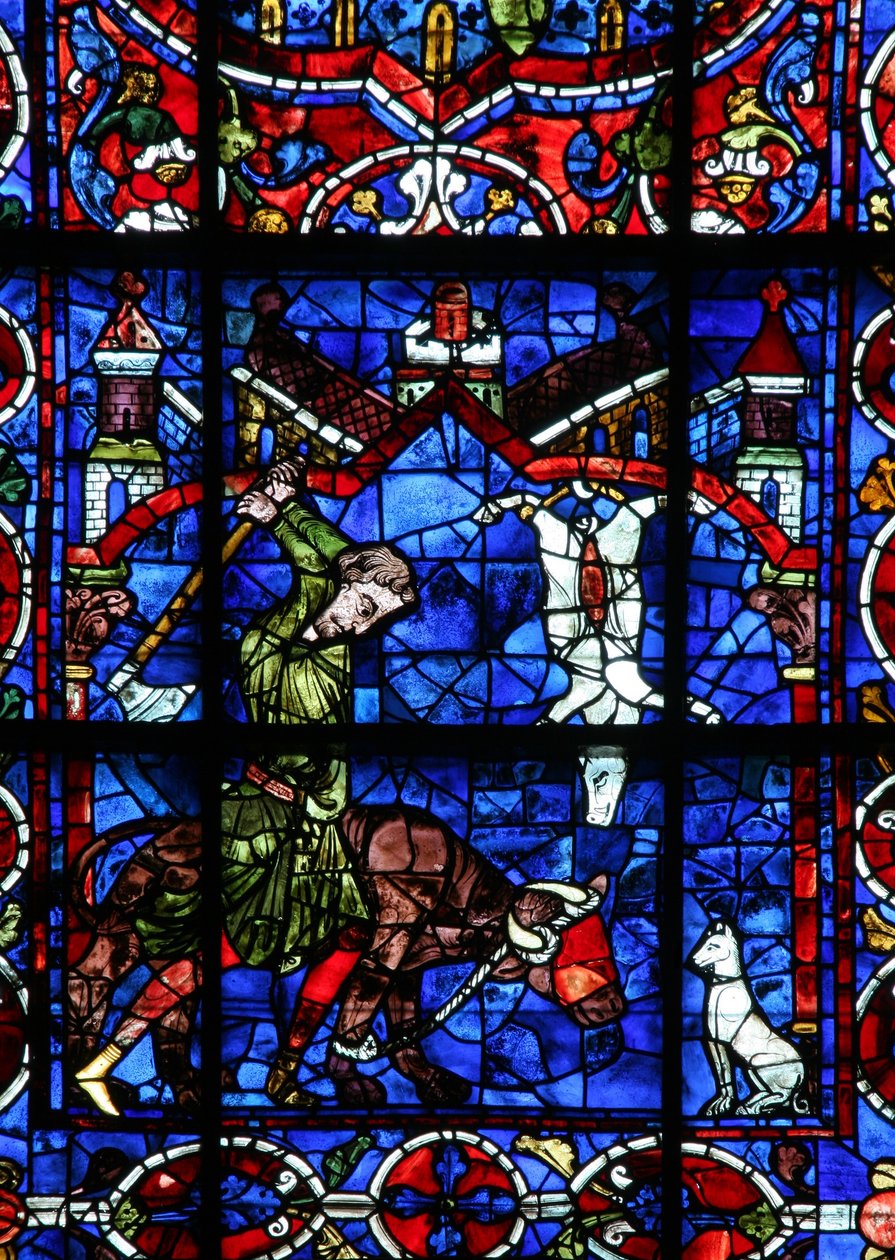 Fenster w103, Stifter darstellend - Metzger von French School