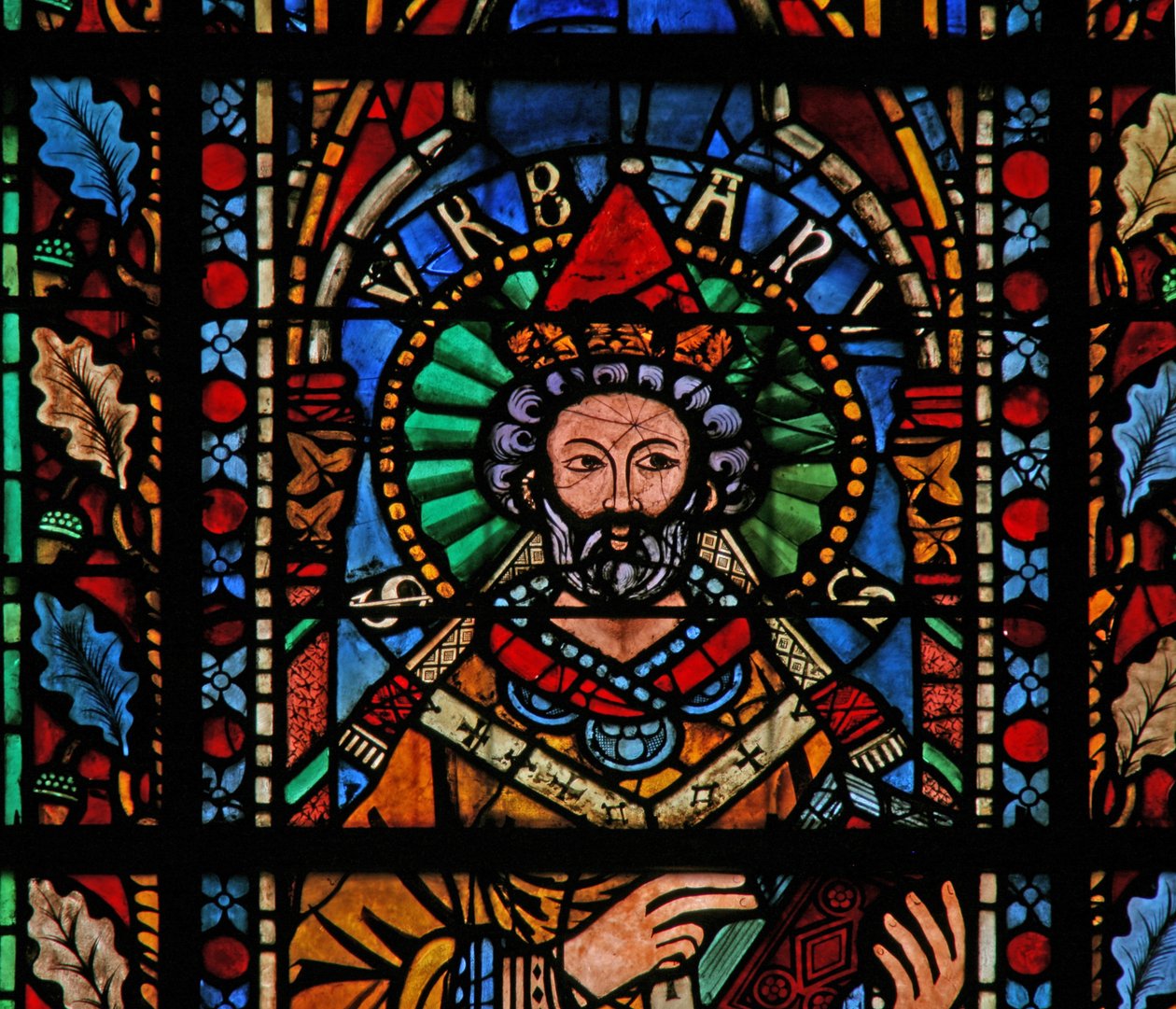 Fenster w201, Papst Urban I. darstellend von French School