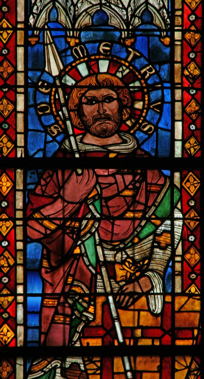 Fenster w203 mit dem heiligen Demetrius von French School