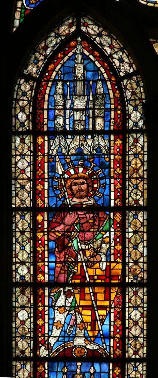 Fenster w203 mit dem heiligen Demetrius von French School