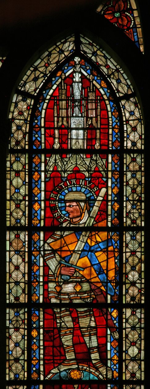Fenster w203 mit dem heiligen Sebastian von French School