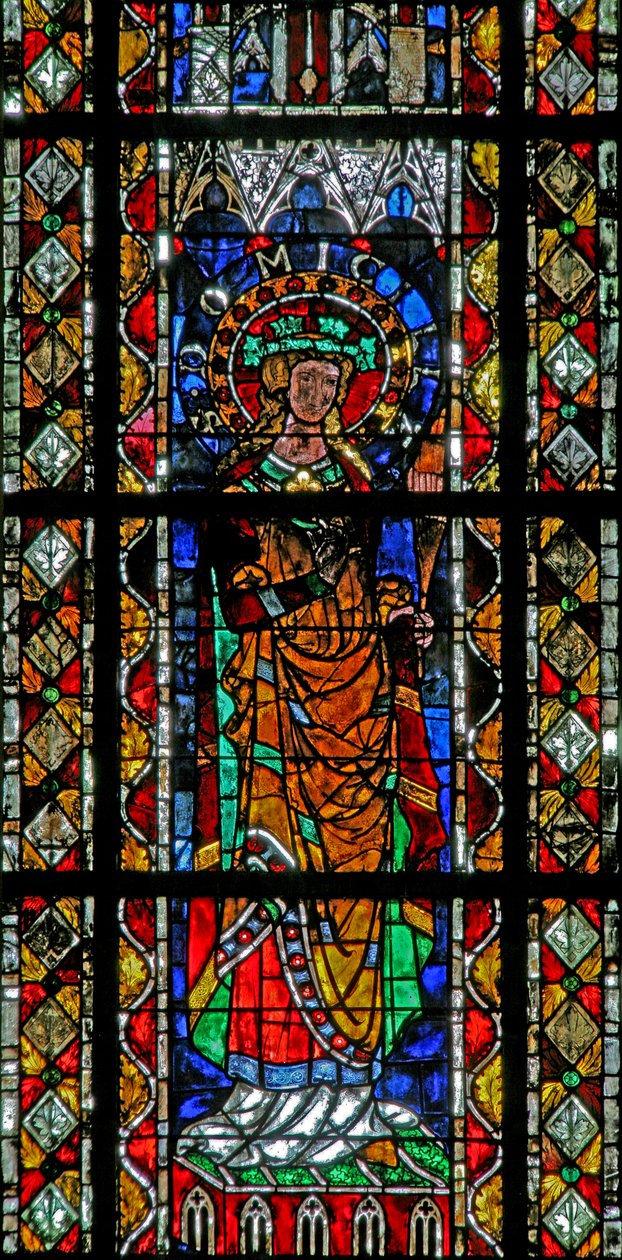 Fenster w204 mit der heiligen Domitilla von French School