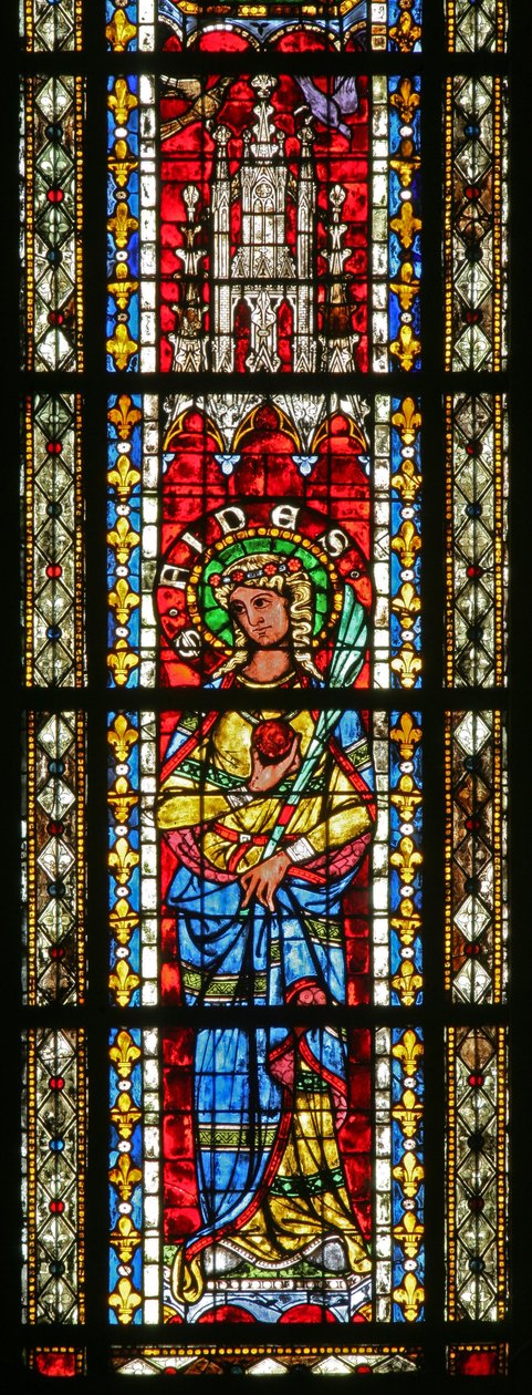 Fenster w208 mit St. Foy von French School