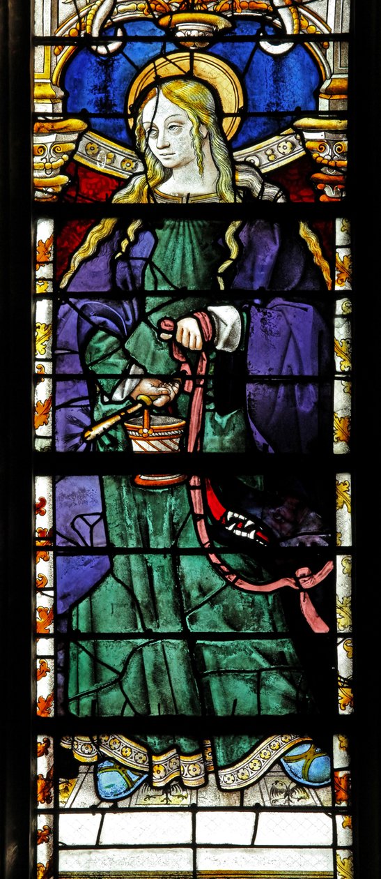 Fenster w2 zeigt St. Martha von French School