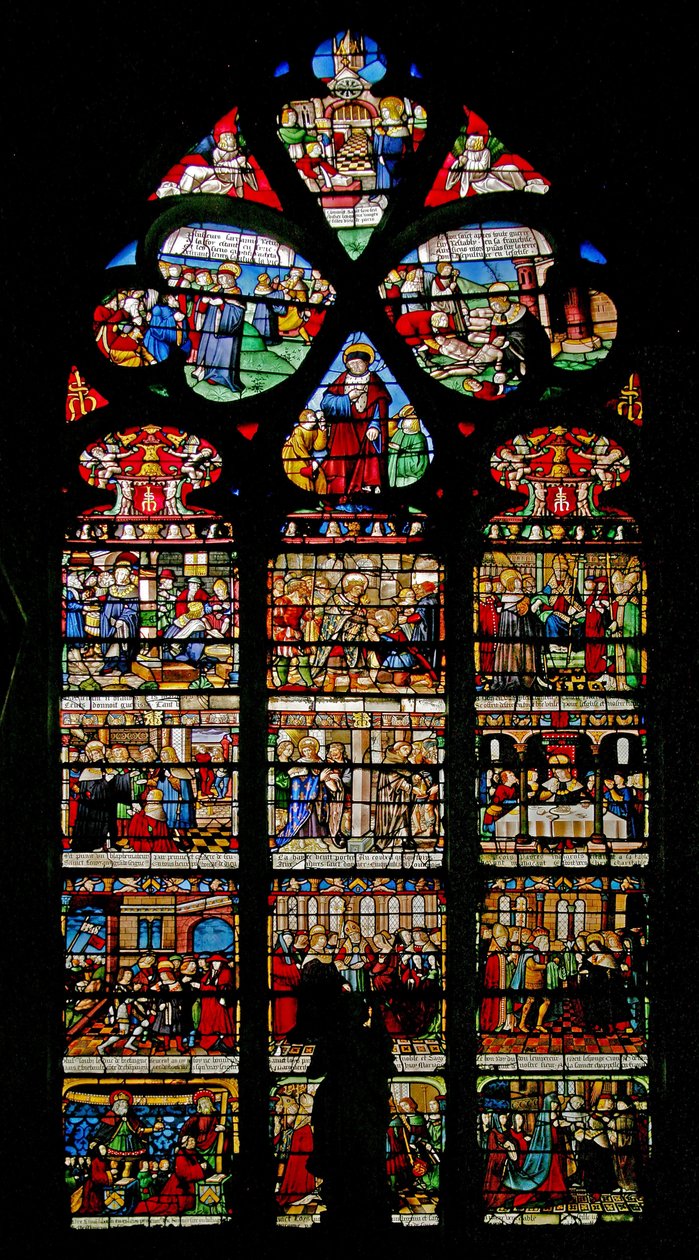 Fenster w3, Darstellung des St. Louis-Fensters von French School