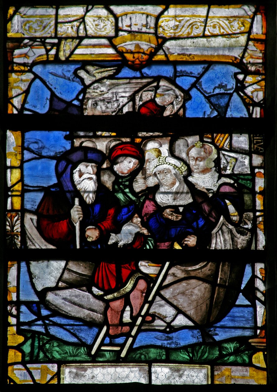 Fenster w5, Darstellung der Arche Noah von French School