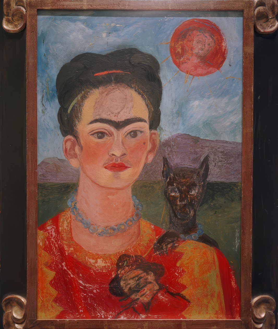 Selbstporträt mit Porträt von Diego von Frida Kahlo