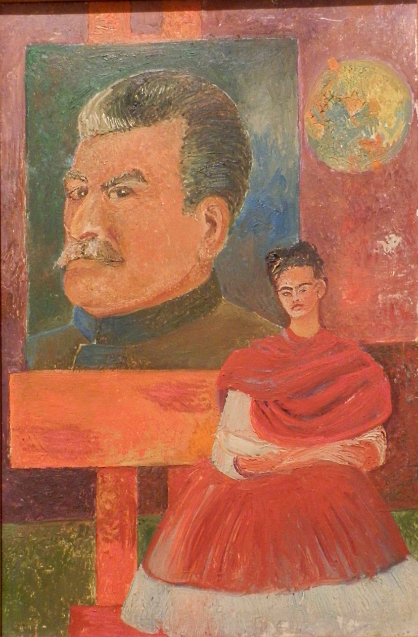 Selbstporträt mit Stalin von Frida Kahlo