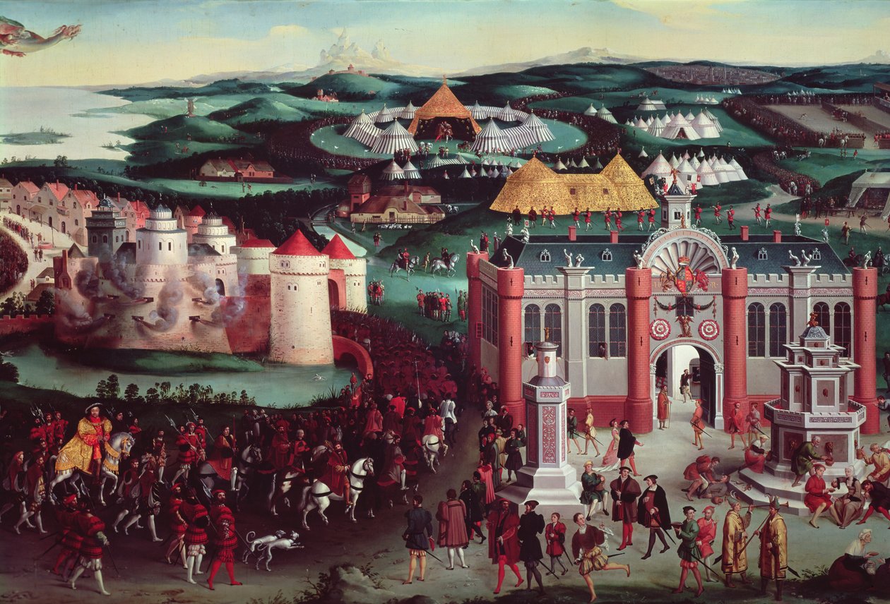 Feld des Goldenen Tuchs, 7. Juni 1520 (Detail) von Friedrich Bouterwek