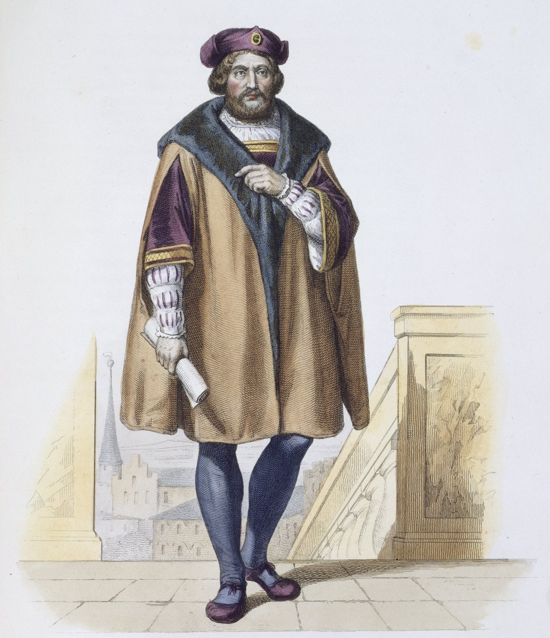 Pierre de Ronsard (1524-85) graviert von Delaistre von Friedrich Bouterwek